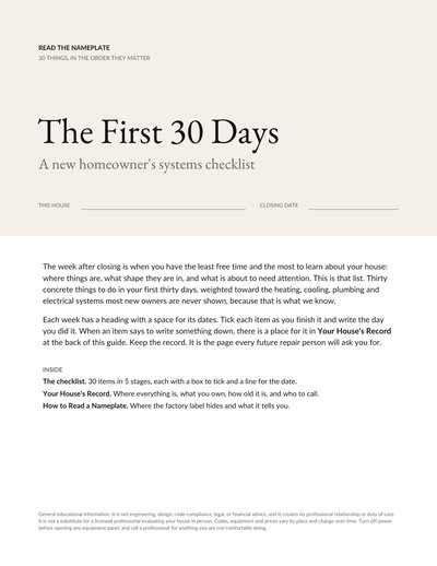 Cover of The First 30 Days