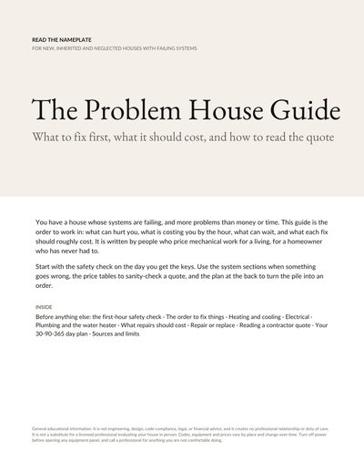 Cover of The Problem House Guide